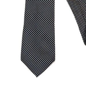 Lauren Ralph Lauren Silk Tie Men's 60" Black White Dot Designer Classic Tie New